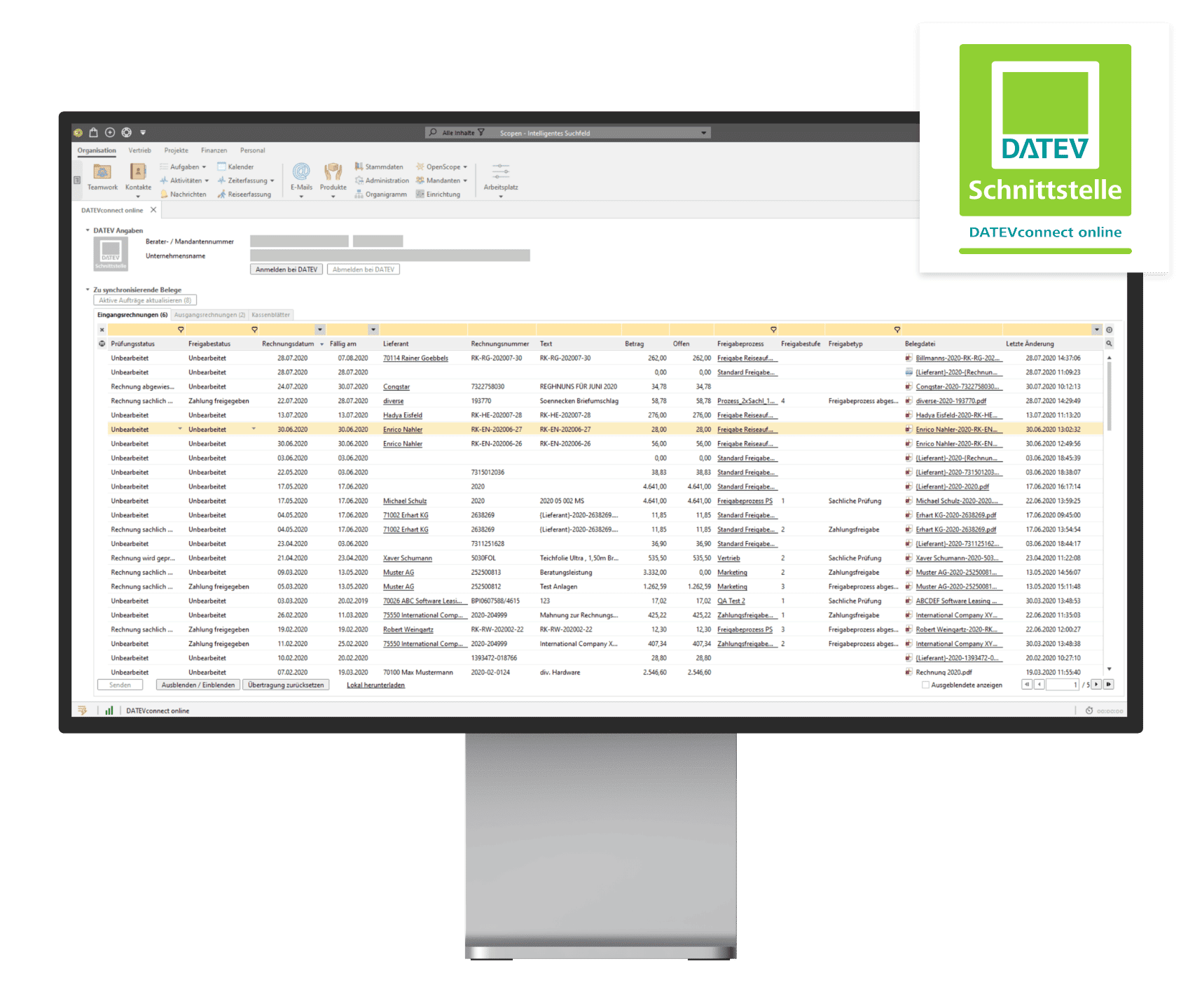 Reibungsloser Datenaustausch über DATEVconnect online