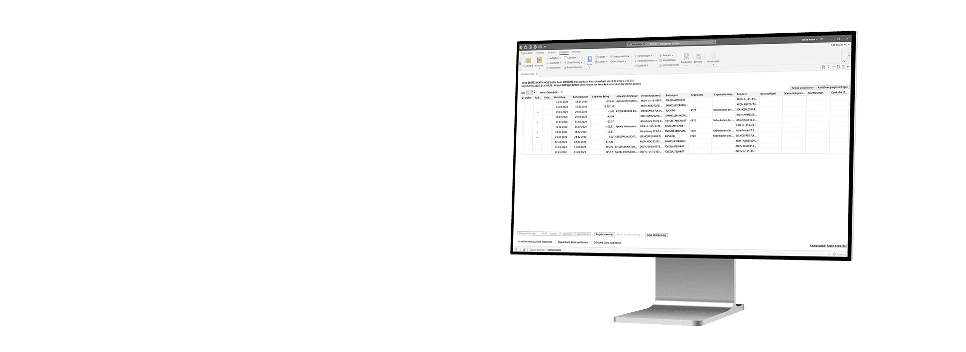 Automatisierte Datenverarbeitung direkt aus dem Banking heraus