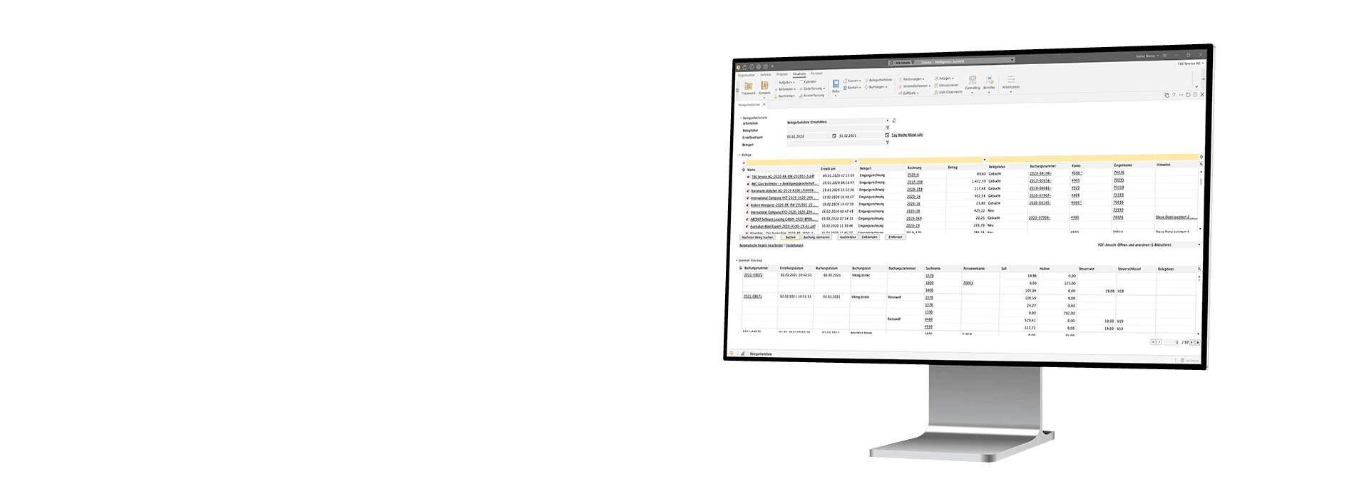 Digitale Belegverarbeitung und automatisierte Kontierung der Belege